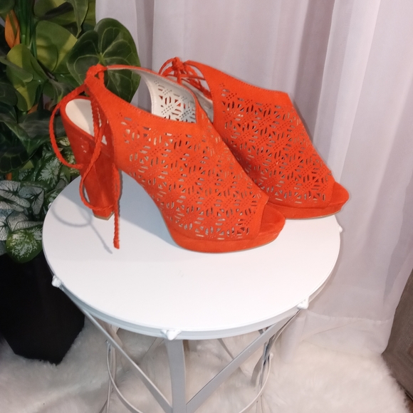 Orange Aldo Women's Heels - Picture 3 of 5